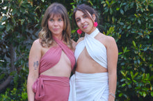 Load image into Gallery viewer, Linen Wrap Skirt with tie sides