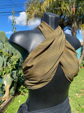 Load image into Gallery viewer, Herringbone Tongue Tied Tie Top