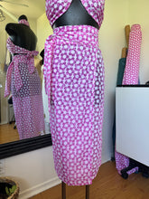 Load image into Gallery viewer, Pink Blossom Tongue Tied Tie Top