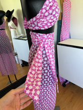 Load image into Gallery viewer, Pink Blossom Tongue Tied Tie Top