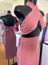 Load image into Gallery viewer, Mauve Tongue Tied Tie Top